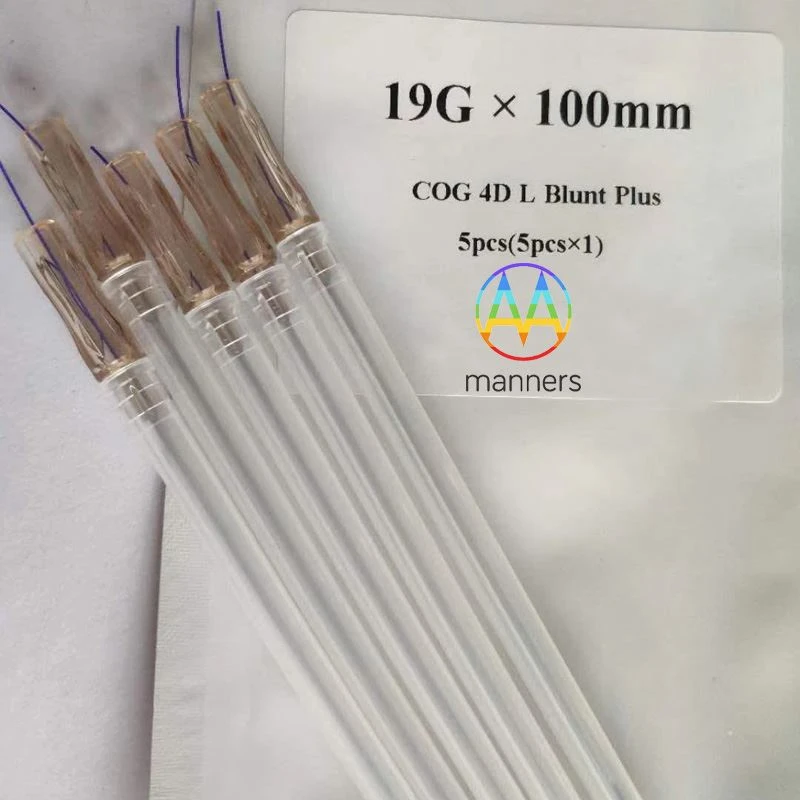 কোরিয়া গ্রাহকের দ্বারা কাস্টমাইজ করা 19G 100MM Cog 4D PDO L Blunt Needles এর...